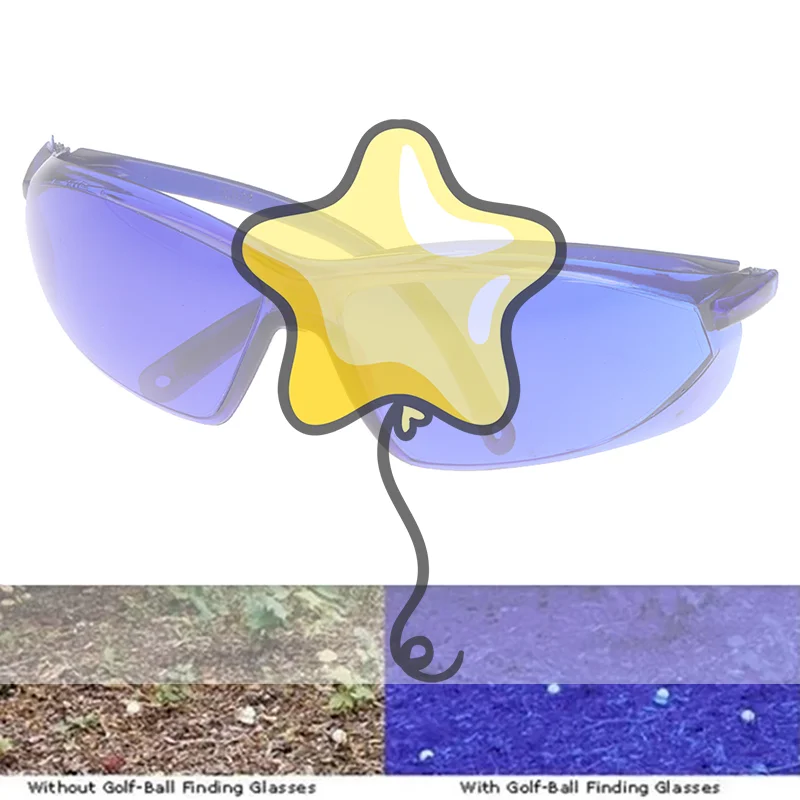 Golf Ball Finding Glasses Sports Sunglasses Fit for Running Golf Driving
Golf Ball Finding Glasses Sports Sunglasses Fit for Running Golf Driving