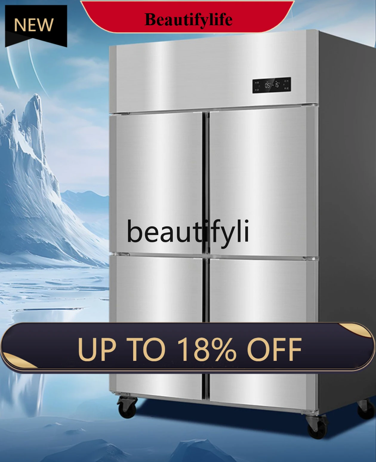 Commercial Freezer Vertical Four Door Double Temperature Refrigeration Freezing Air Cooled Stainless Steel Freezer
Commercial Freezer Vertical Four Door Double Temperature Refrigeration Freezing Air Cooled Stainless Steel Freezer