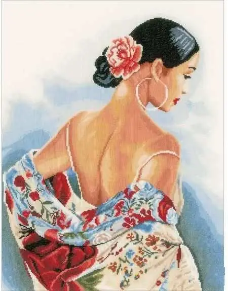 Needlework 14CT 16CT 18CT cream white Cross Stitch, DIY Count Cross Stitch, Embroidery Set,Woman with flowers
Needlework 14CT 16CT 18CT cream white Cross Stitch, DIY Count Cross Stitch, Embroidery Set,Woman with flowers