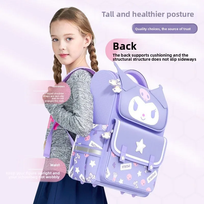 Cute Cartoon Mymelody Kuromi Hellokitty Backpack for Students with Large Capacity Spine Protection and Reduced Burden Backpack
Cute Cartoon Mymelody Kuromi Hellokitty Backpack for Students with Large Capacity Spine Protection and Reduced Burden Backpack