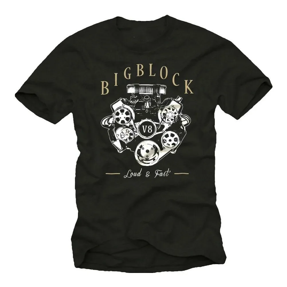Rockabilly Hot Rod Big Block Con V8 Muscle Car Engine T-Shirt. Summer Cotton Short Sleeve O-Neck Men's T Shirt New S-3XL
Rockabilly Hot Rod Big Block Con V8 Muscle Car Engine T-Shirt. Summer Cotton Short Sleeve O-Neck Men's T Shirt New S-3XL