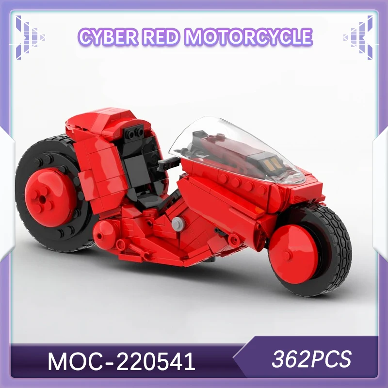 MOC-220541 знаменитый научно-фантастический фильм игрушки кибер-красный мотоцикл строительный блок модель набор кирпичей креативные подарки украшение для рабочего стола 362 шт. 
MOC-220541 знаменитый научно-фантастический фильм игрушки кибер-красный мотоцикл строительный блок модель набор кирпичей креативные подарки украшение для рабочего стола 362 шт.
