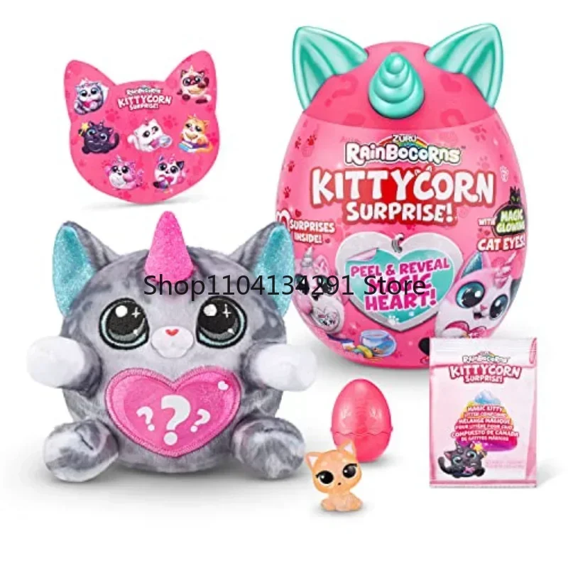 Новая кукла-сюрприз серии ZURU Rainbocorns Kittycorn Surprise Series 1, плюшевая кукла Magic Egg, праздничный подарок для девочек
Новая кукла-сюрприз серии ZURU Rainbocorns Kittycorn Surprise Series 1, плюшевая кукла Magic Egg, праздничный подарок для девочек
