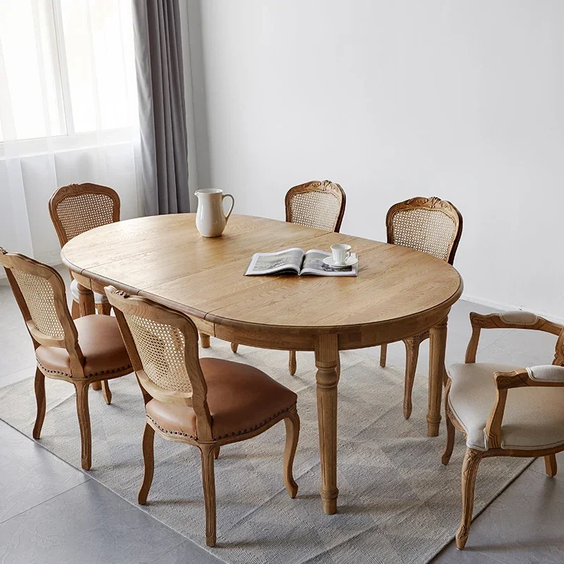 Light Luxury Antique Antique Oak Retractable Dining Table French European Solid Wood
Light Luxury Antique Antique Oak Retractable Dining Table French European Solid Wood