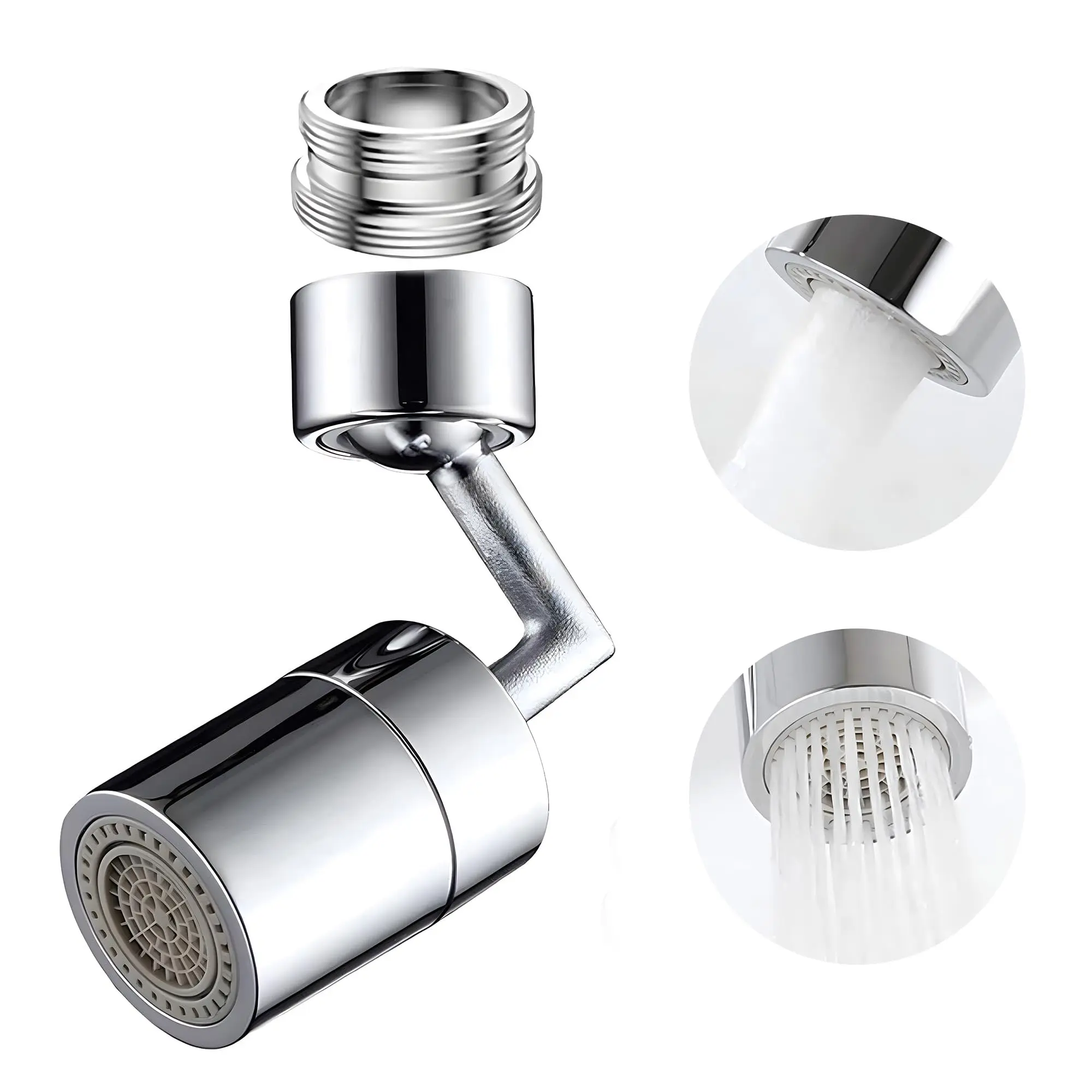 Universal 720 Degree Rotating Faucet Extender Adapter Splash Proof Kitchen Bathroom Single Mode Bubbler Nozzle for Water Saving
Universal 720 Degree Rotating Faucet Extender Adapter Splash Proof Kitchen Bathroom Single Mode Bubbler Nozzle for Water Saving