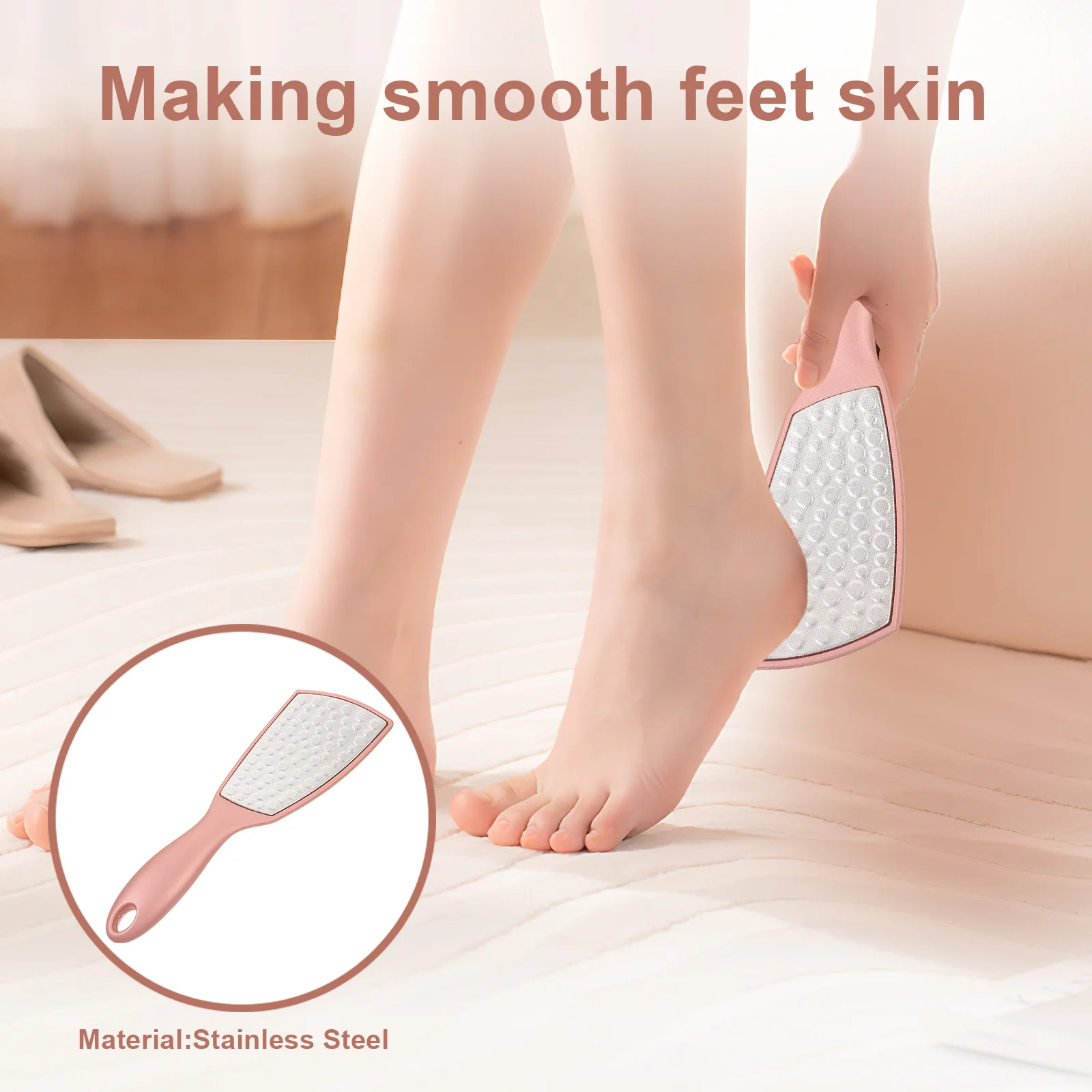 Double Sided Stainless Steel Foot File Rose Gold Callus Remover Pedicure Tool Foot Grinder Scraper Manicure Care Set
Double Sided Stainless Steel Foot File Rose Gold Callus Remover Pedicure Tool Foot Grinder Scraper Manicure Care Set