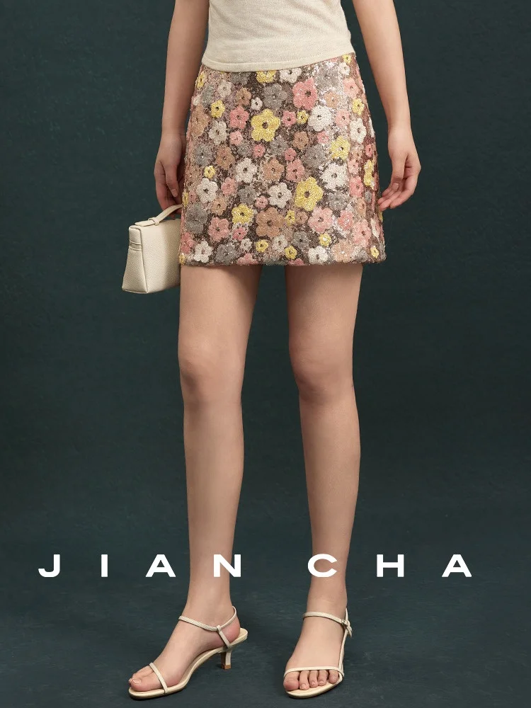 Jiancha "Aesthetic Cotton Candy" Heavy Embroidery Flower Sequin ort f Skirt High Waist Korean Sle Polyester Daily Wear
Jiancha "Aesthetic Cotton Candy" Heavy Embroidery Flower Sequin ort f Skirt High Waist Korean Sle Polyester Daily Wear