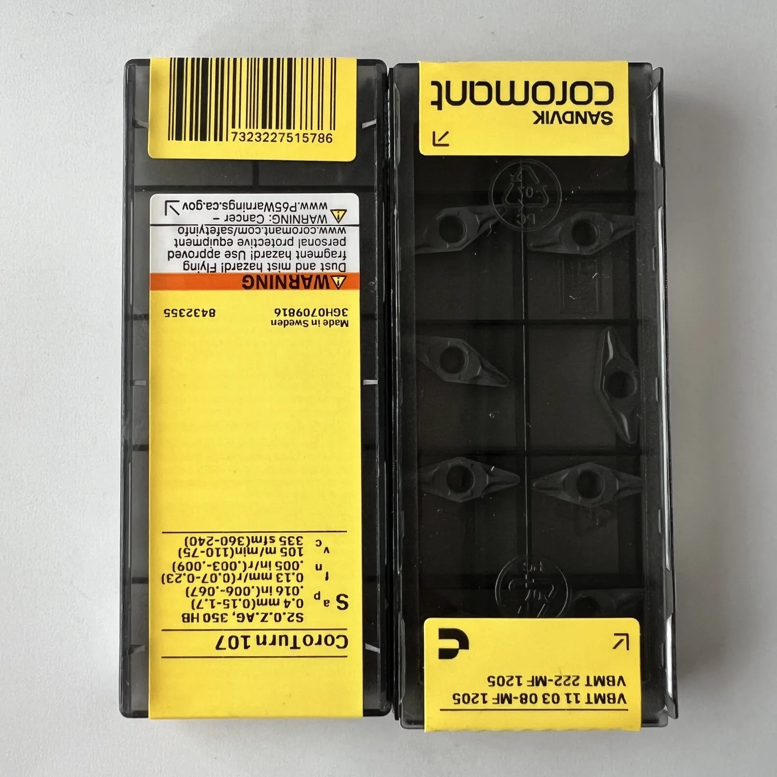 SANDVIK / VBMT110308-MF 1205 / Original Swedish hard alloy blade 10 Pcs
SANDVIK / VBMT110308-MF 1205 / Original Swedish hard alloy blade 10 Pcs