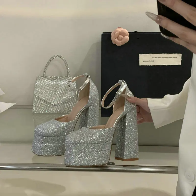 Women's Shoes Fashion Silver High Heels Luxury Banquet Formal Shoes for Women Designer Sandals High Heel Pump Sandalias De Mujer
Women's Shoes Fashion Silver High Heels Luxury Banquet Formal Shoes for Women Designer Sandals High Heel Pump Sandalias De Mujer