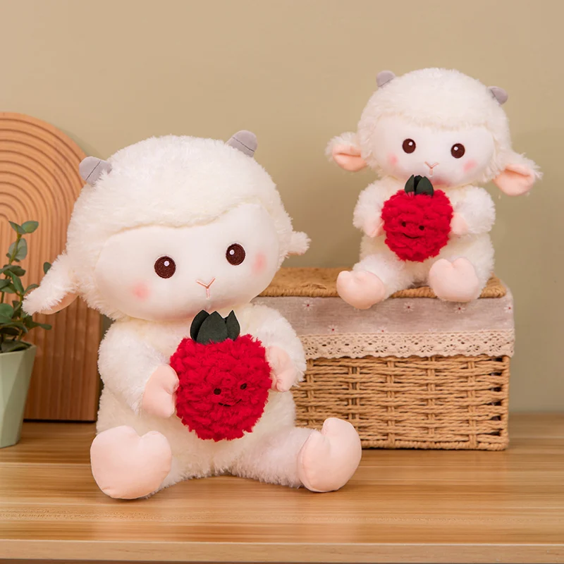 Red Strawberry White Sheep Doll Plush Toy Sitting Lamb Cartoon Animal Plushie Birthday Gift
Red Strawberry White Sheep Doll Plush Toy Sitting Lamb Cartoon Animal Plushie Birthday Gift