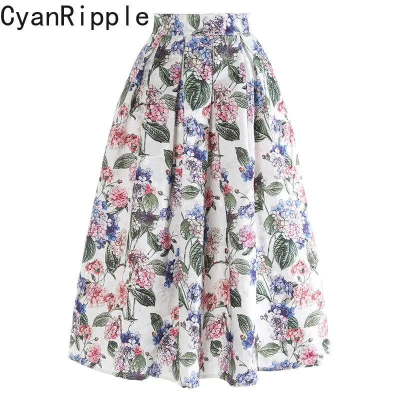 High Quality New Spring Summer White Printing Big Bottom Women Puff Skirt All-match High Waist Mid-length A-line Pleated Skirts
High Quality New Spring Summer White Printing Big Bottom Women Puff Skirt All-match High Waist Mid-length A-line Pleated Skirts