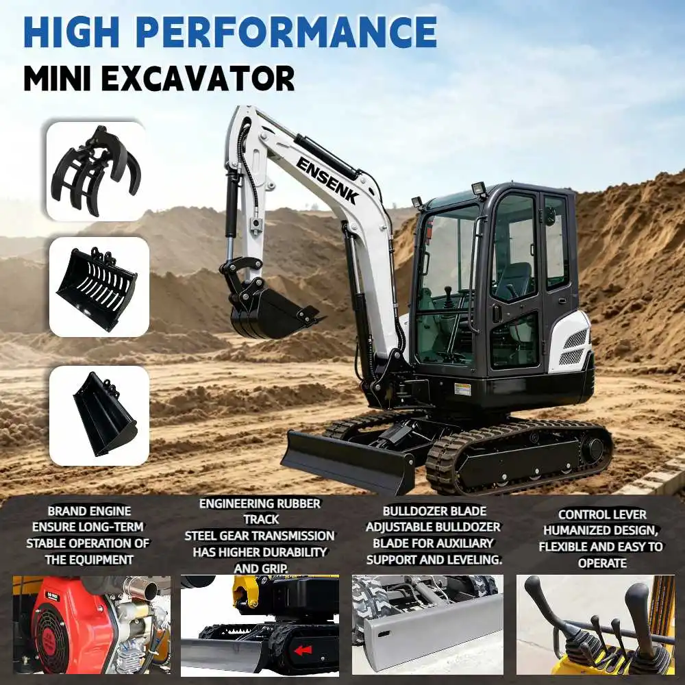 0.8Ton-1.5Ton Mini Excavator Yanmar Engine Diesel Backhoe Multifunctional Efficient Families Fast Delivery Farm Machine
0.8Ton-1.5Ton Mini Excavator Yanmar Engine Diesel Backhoe Multifunctional Efficient Families Fast Delivery Farm Machine