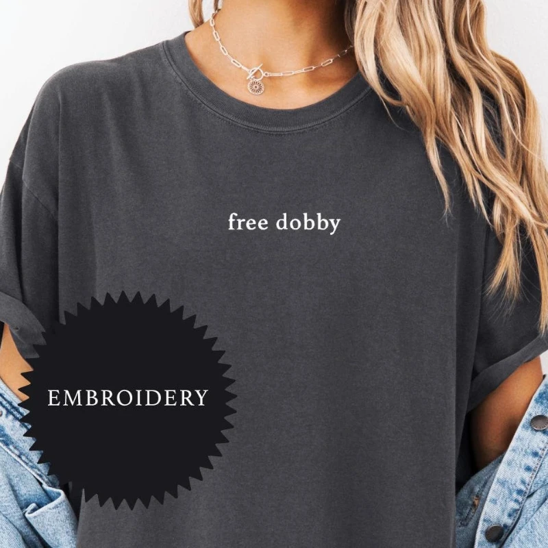 Free Dobby Embroidered Comfort Colors T-Shirt,Elf Party Comfort Colors Shirt, Harry Meme Shirt, HP Wizard Tee, Harry
Free Dobby Embroidered Comfort Colors T-Shirt,Elf Party Comfort Colors Shirt, Harry Meme Shirt, HP Wizard Tee, Harry