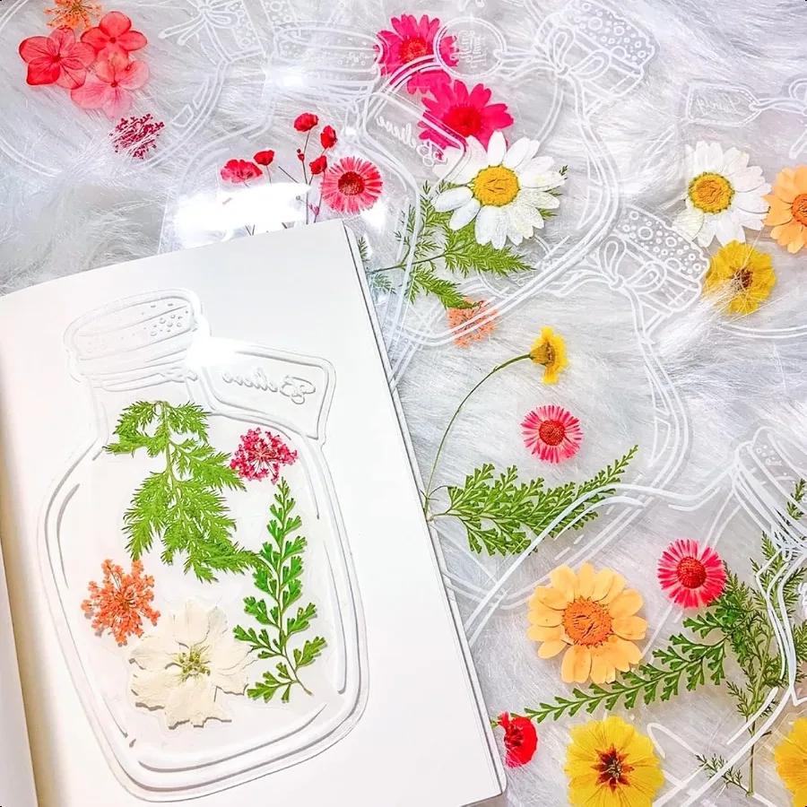 Transparent Dried Flower Bookmarks 40Pcs Dried Flower Bookmark Kit Handmade Dried Flower Bookmarks Handmade DIY Transparent Boo 
Transparent Dried Flower Bookmarks 40Pcs Dried Flower Bookmark Kit Handmade Dried Flower Bookmarks Handmade DIY Transparent Boo