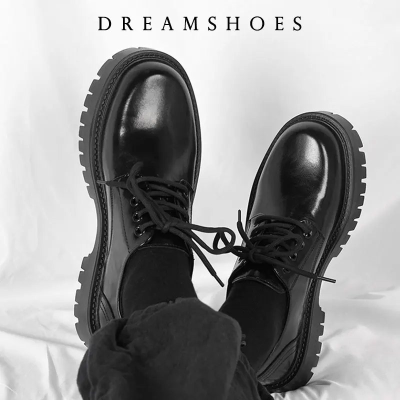 Men's Thick Sole British Leather Shoes Big Head Warm Fur Thick Bottom Non Slip Work Shoes Elevator Casual Oxford Shoes
Men's Thick Sole British Leather Shoes Big Head Warm Fur Thick Bottom Non Slip Work Shoes Elevator Casual Oxford Shoes