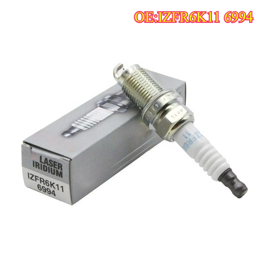 High quality New For IZFR6K11 6994 lridium Spark Plug for Honda Accord CR-V Legend AcuraMDX RLTL 2.4L 3.5L 3.7L
High quality New For IZFR6K11 6994 lridium Spark Plug for Honda Accord CR-V Legend AcuraMDX RLTL 2.4L 3.5L 3.7L