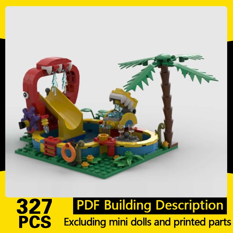 City Street View Model MOC Building Bricks Pool With Water Slide And Bar Modular Technology Gifts Holiday Assemble Children Toys
City Street View Model MOC Building Bricks Pool With Water Slide And Bar Modular Technology Gifts Holiday Assemble Children Toys