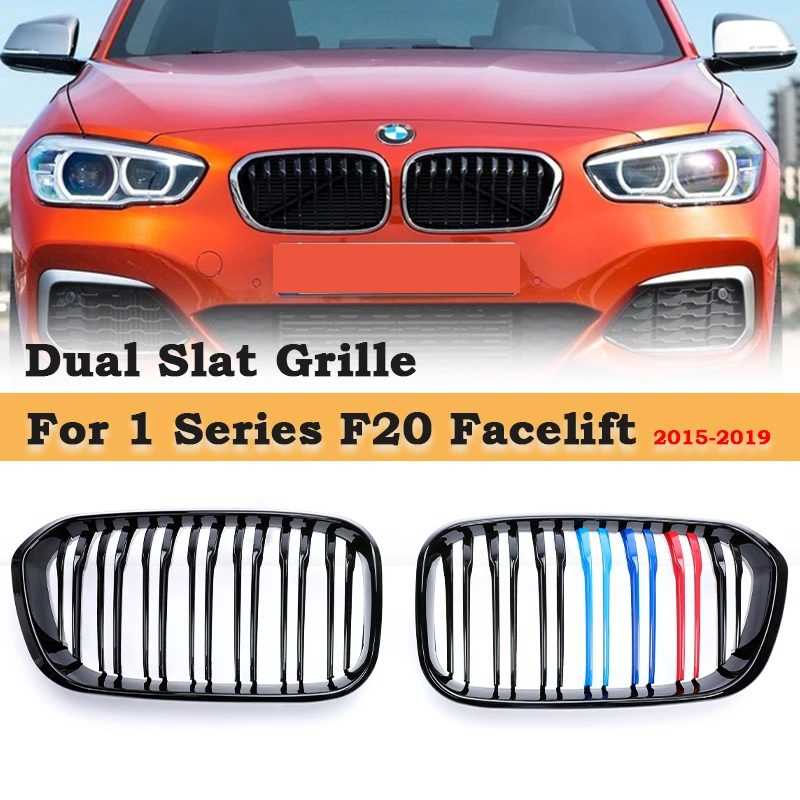 Dual Slat Kidney Grille For BMW 1 Series F20 LCI 2015-2019 Gloss Black Matte Carbon M-Color Silver Frame Front Bumper Grill
Dual Slat Kidney Grille For BMW 1 Series F20 LCI 2015-2019 Gloss Black Matte Carbon M-Color Silver Frame Front Bumper Grill