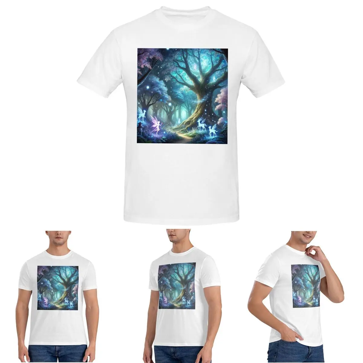 Светящийся зачарованный лес с феями и волшебными существами, футболка для мужчин, мужские футболки с короткими рукавами и круглым вырезом, топы
Светящийся зачарованный лес с феями и волшебными существами, футболка для мужчин, мужские футболки с короткими рукавами и круглым вырезом, топы