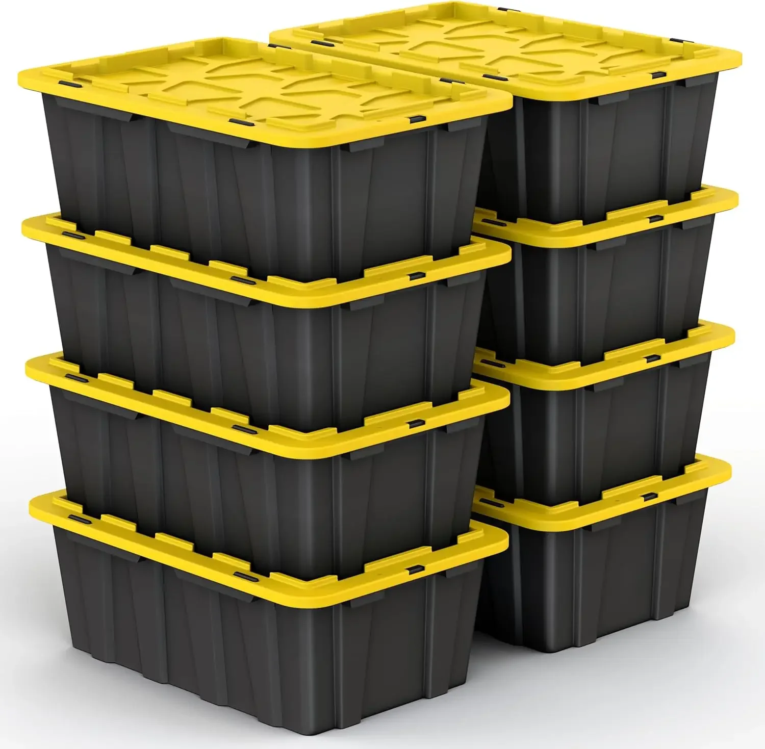 8 PACK of Medium 12 Gallon Plastic Storage Bin Tote Organizing Container with Ultra Durable Secure Latching Lids, Stackable,
8 PACK of Medium 12 Gallon Plastic Storage Bin Tote Organizing Container with Ultra Durable Secure Latching Lids, Stackable,