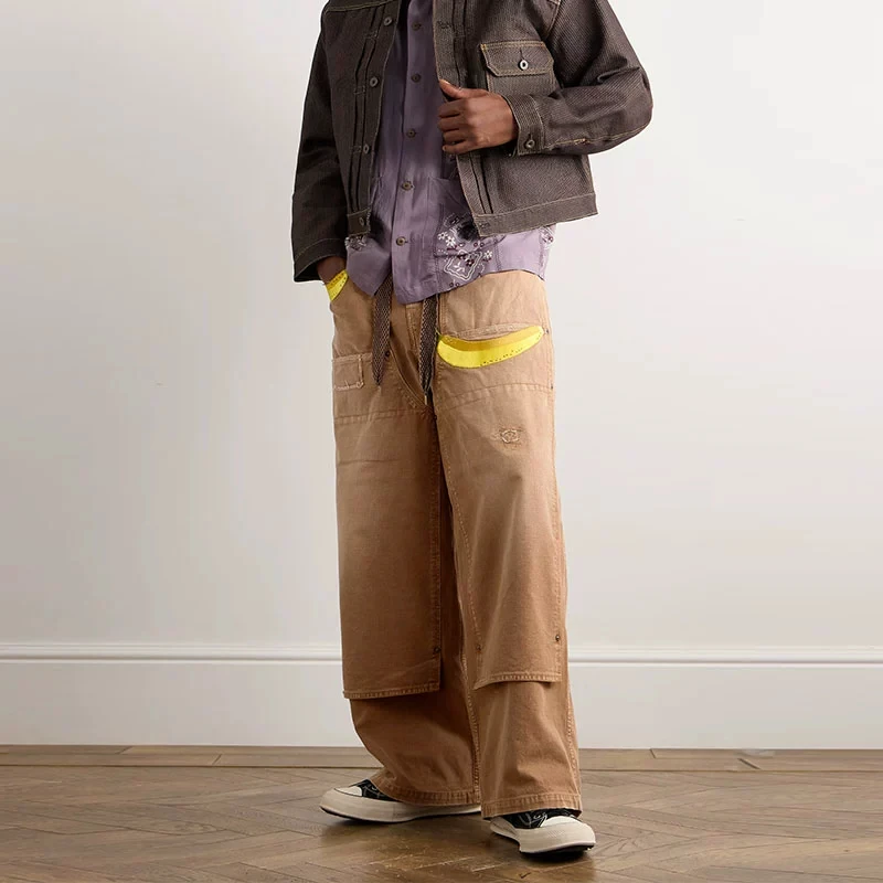 25FW Japanese Hirata Hohiro Destroyed Denim Drawstring Banana Embroidery Casual Logging Pants
25FW Japanese Hirata Hohiro Destroyed Denim Drawstring Banana Embroidery Casual Logging Pants