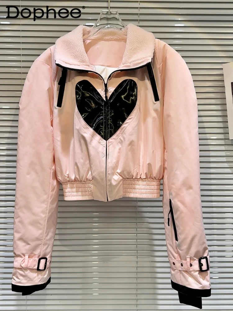 Fleece Collar Hot Girl Padded Clothes 2023 Winter New Love Jacket Lapel Long Sleeve Short Cotton Cotton Padded Coat for Women
Fleece Collar Hot Girl Padded Clothes 2023 Winter New Love Jacket Lapel Long Sleeve Short Cotton Cotton Padded Coat for Women