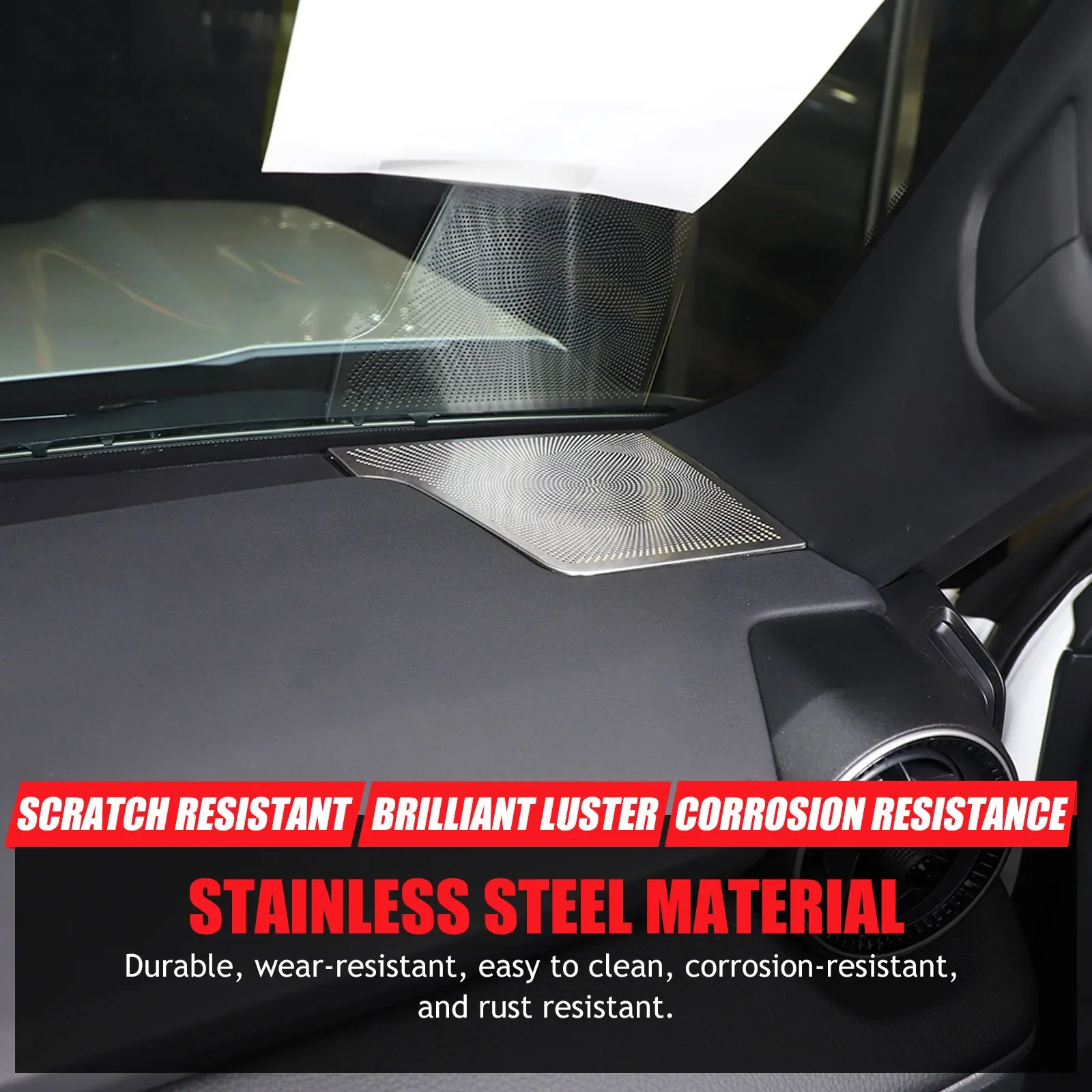 LHD Car Dashboard Side Speaker Cover For Toyota Land Cruiser Prado LC250 2024-2025 Stainless Trim Interior Accessories Silver
LHD Car Dashboard Side Speaker Cover For Toyota Land Cruiser Prado LC250 2024-2025 Stainless Trim Interior Accessories Silver