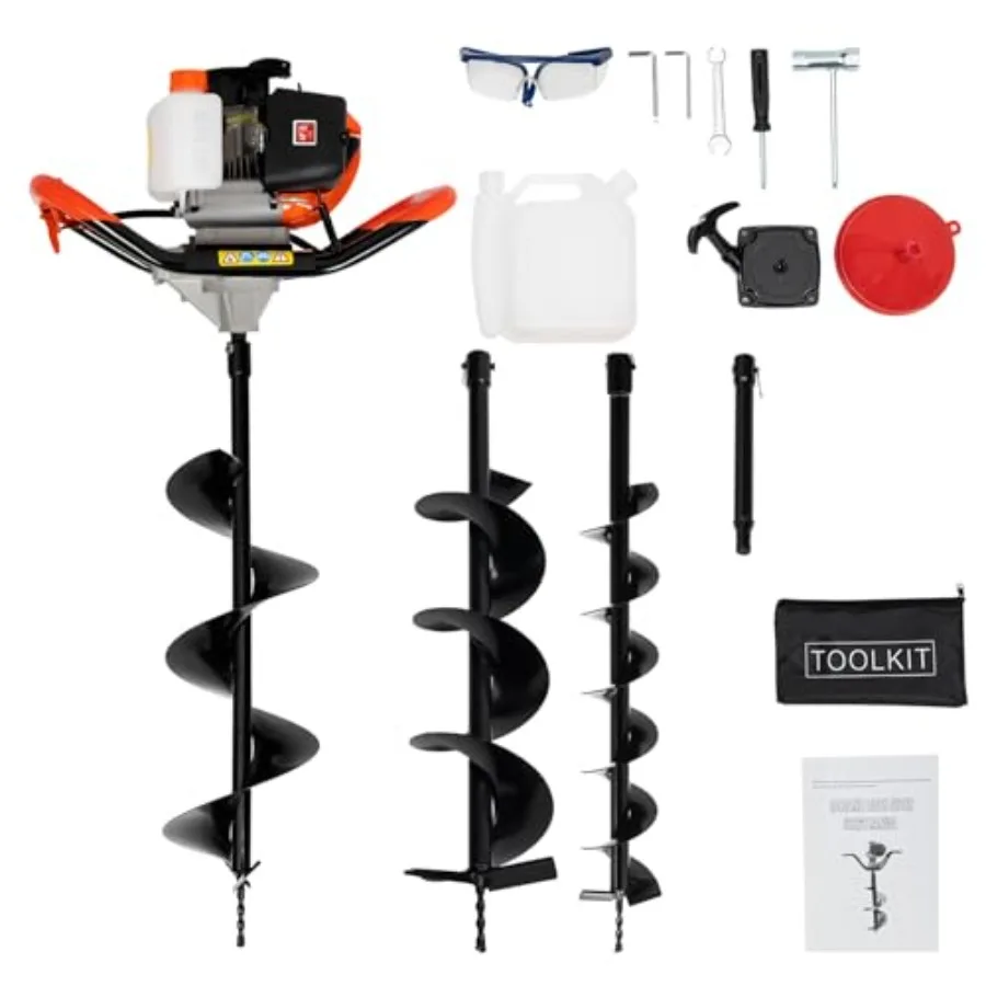 Экскаватор для шнековых отверстий, сверхмощное сверление для гаряния заземления для любой работы за копанием льда с двигателем 52CC и
Экскаватор для шнековых отверстий, сверхмощное сверление для гаряния заземления для любой работы за копанием льда с двигателем 52CC и