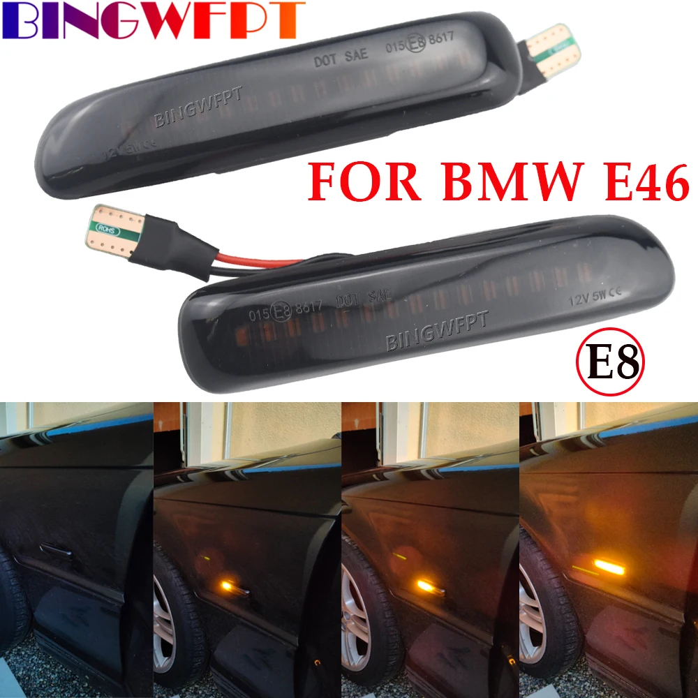 2pcs LED Dynamic Side Marker Turn Signal Blinker Blinker Flashing Light For BMW E46 3er Limo Coupe Compact Cabriolet
2pcs LED Dynamic Side Marker Turn Signal Blinker Blinker Flashing Light For BMW E46 3er Limo Coupe Compact Cabriolet