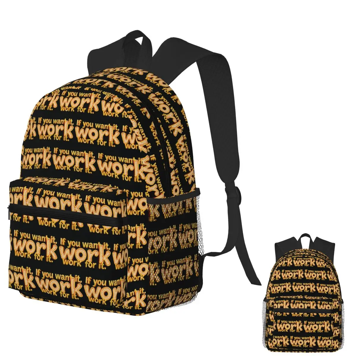 If You Want It Work For It Student Backpack School Bag Hiking Travel Daypack for Men Women Fashion Bookbag Shoulder Bags
If You Want It Work For It Student Backpack School Bag Hiking Travel Daypack for Men Women Fashion Bookbag Shoulder Bags