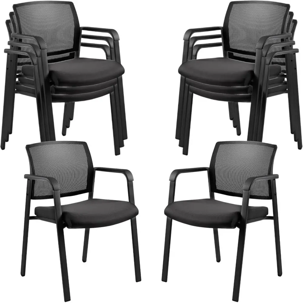 No Wheels Conference Room Chairs Set of 8, Stackable Office Guest Reception Chair with Armrests, Mesh Back Waiting Room Chairs
No Wheels Conference Room Chairs Set of 8, Stackable Office Guest Reception Chair with Armrests, Mesh Back Waiting Room Chairs