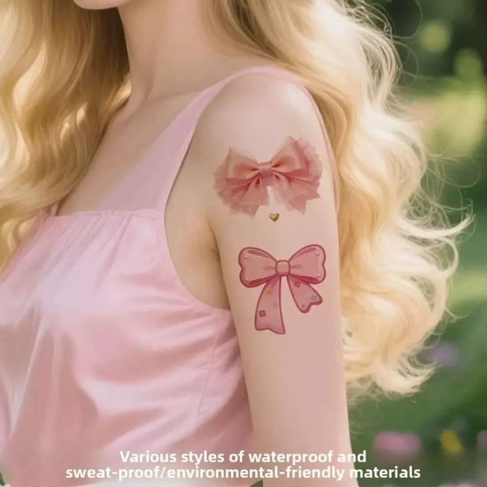 Arm Leg Facial Art Colorful Bow Tattoo Stickers Pink Bowknot Ribbon Love Heart Face Temporary Tattoos Long Lasting Waterproof
Arm Leg Facial Art Colorful Bow Tattoo Stickers Pink Bowknot Ribbon Love Heart Face Temporary Tattoos Long Lasting Waterproof