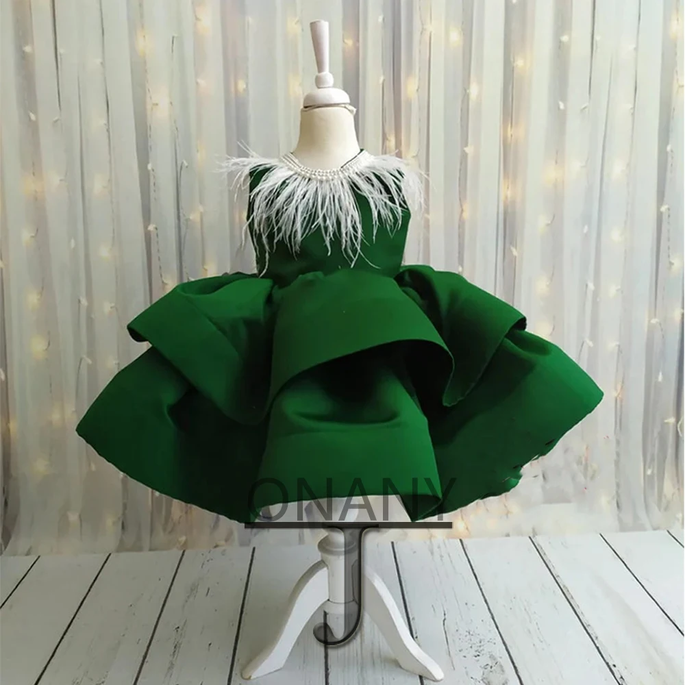 JONANY Glamorous Feathers Flower Girl Dress Beadings Satin Bow Layered Ball Dress Birthday Pageant Communion Robe De Demoiselle
JONANY Glamorous Feathers Flower Girl Dress Beadings Satin Bow Layered Ball Dress Birthday Pageant Communion Robe De Demoiselle