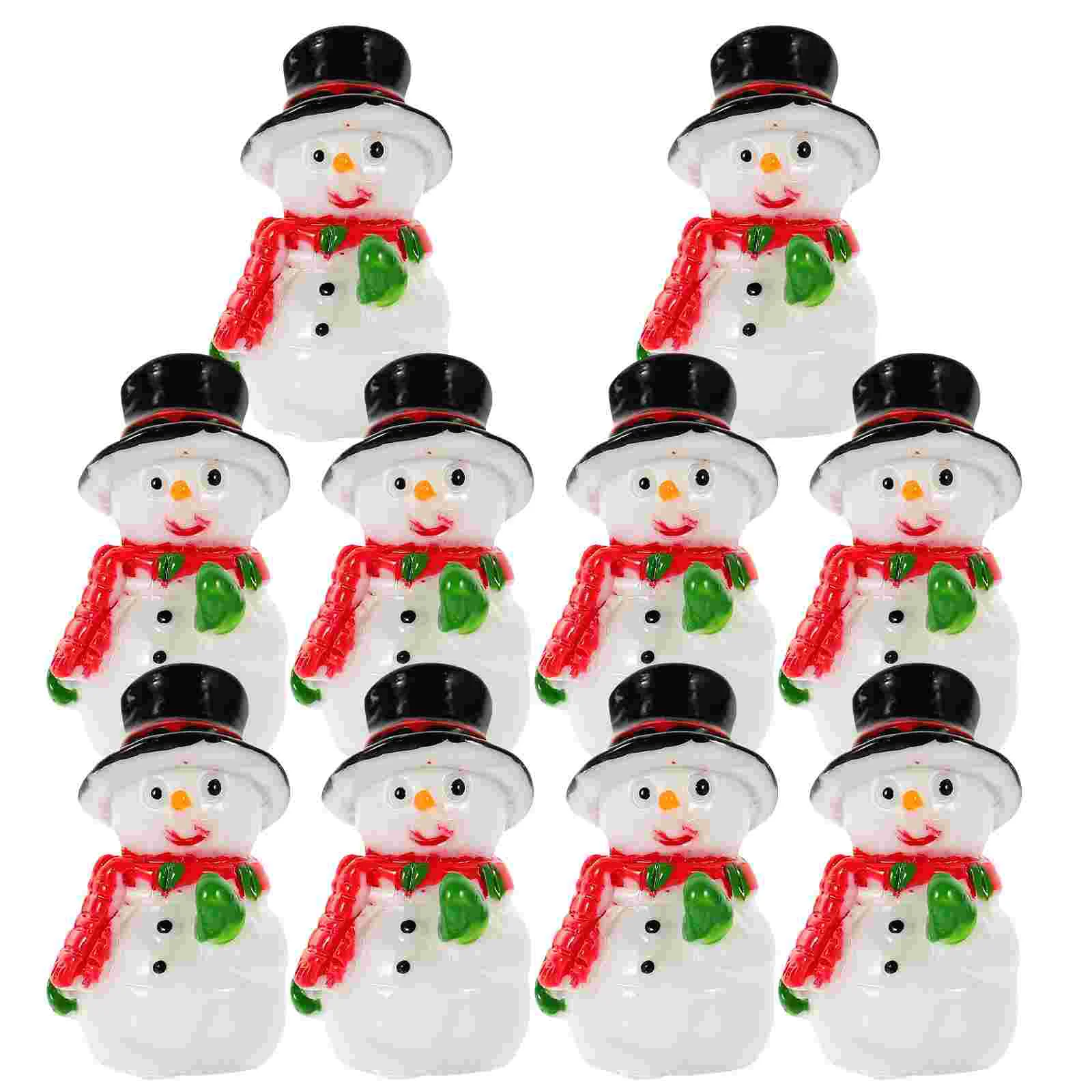 10 Pcs Mini Snowman naments Resin Christmas Decorations Landscape Accessories Tiny Figures Multi Color
10 Pcs Mini Snowman naments Resin Christmas Decorations Landscape Accessories Tiny Figures Multi Color