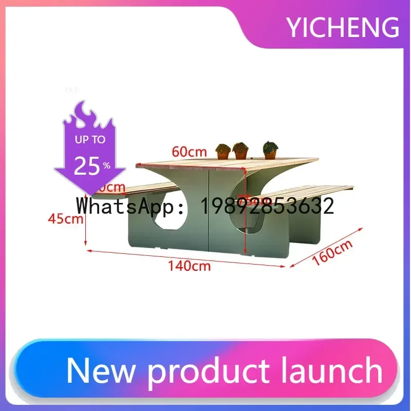 WJ4 outdoor table and chair park chair night market commercial street outdoor stool plastic wood round table
WJ4 outdoor table and chair park chair night market commercial street outdoor stool plastic wood round table