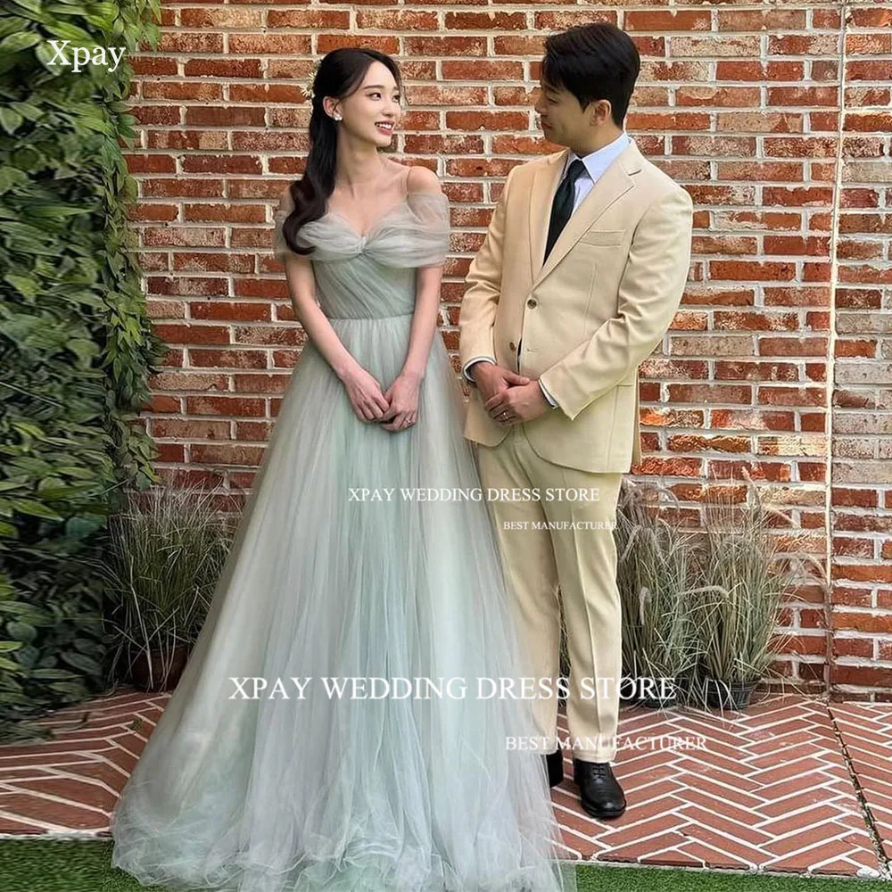 XPAY Princess Sweetheart Green Korea Evening Dresses Off Shoulder A Line Photos Shoot Dress Customized Bride Reception Dress
XPAY Princess Sweetheart Green Korea Evening Dresses Off Shoulder A Line Photos Shoot Dress Customized Bride Reception Dress