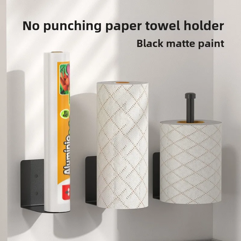 Modern Simple Kitchen No Punching Paper Towels Roll Paper Rack Plastic Wrap Wall Hanging Bathroom Dual-purpose Towel Storage
Modern Simple Kitchen No Punching Paper Towels Roll Paper Rack Plastic Wrap Wall Hanging Bathroom Dual-purpose Towel Storage
