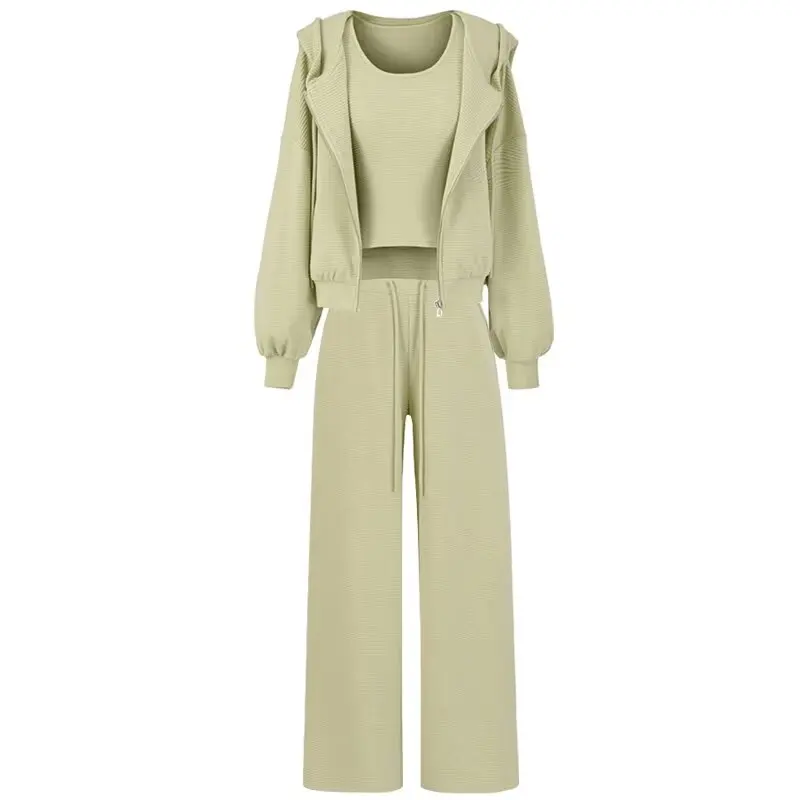 Повседневный комплект «Аэропорт», женский жилет с завязками на талии, толстовка с капюшоном, брюки с высокой талией, длинный костюм из четырех предметов Sve
Повседневный комплект «Аэропорт», женский жилет с завязками на талии, толстовка с капюшоном, брюки с высокой талией, длинный костюм из четырех предметов Sve