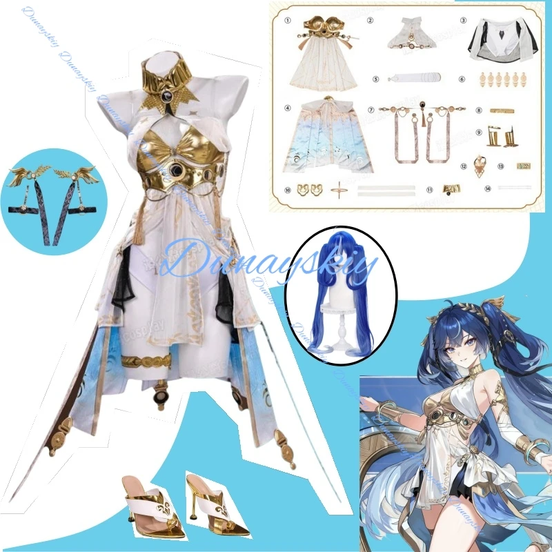 Wuthering Waves Iuno Complete Cosplay Costume Set – Blue Double Ponytail Wig Included | Women's Outfit Perfect for Events Parti
Wuthering Waves Iuno Complete Cosplay Costume Set – Blue Double Ponytail Wig Included | Women's Outfit Perfect for Events Parti