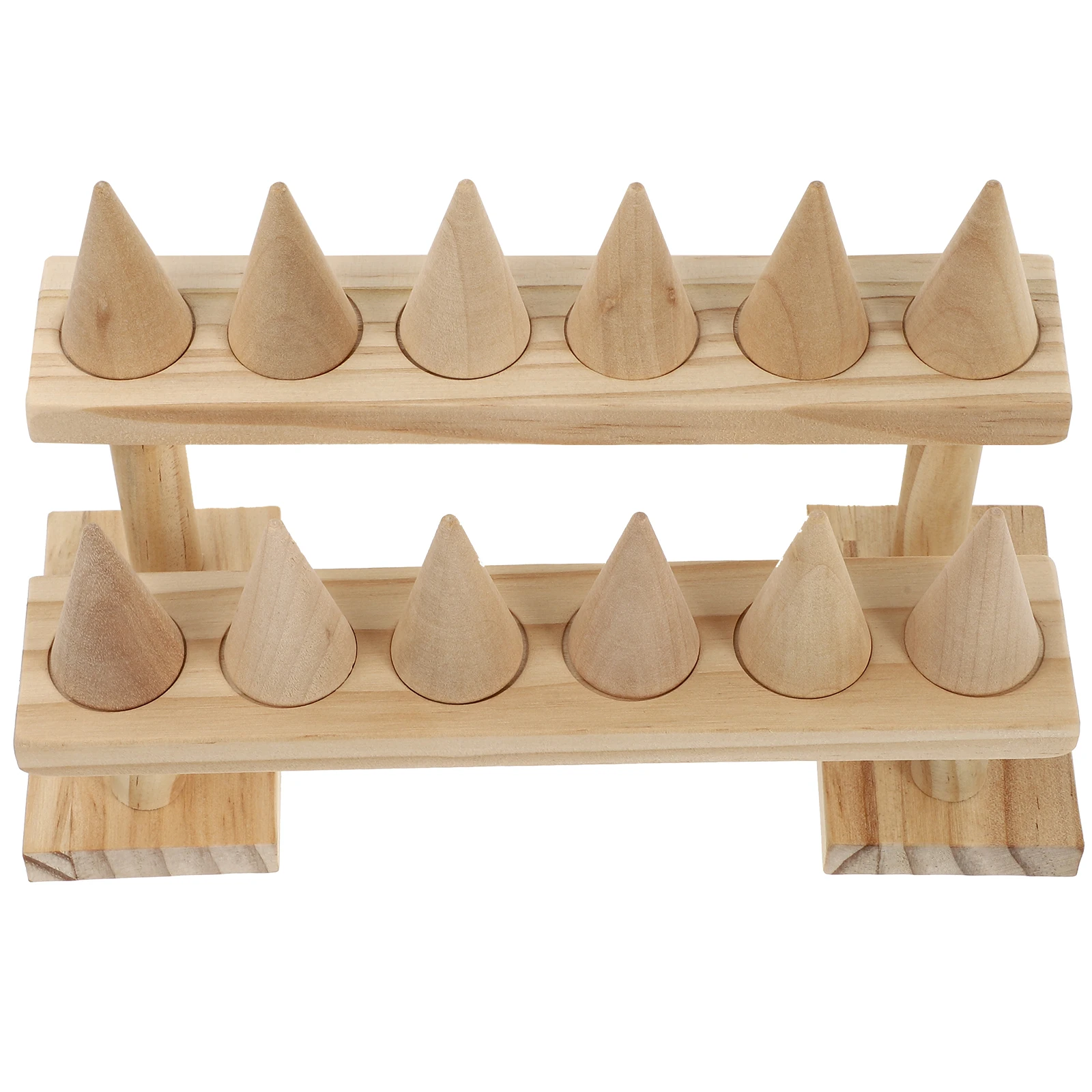 Wooden Ring Jewelry ganizer Cone Shape Rings Display Holder for Home Counter Showcase Finger Ring Storage
Wooden Ring Jewelry ganizer Cone Shape Rings Display Holder for Home Counter Showcase Finger Ring Storage