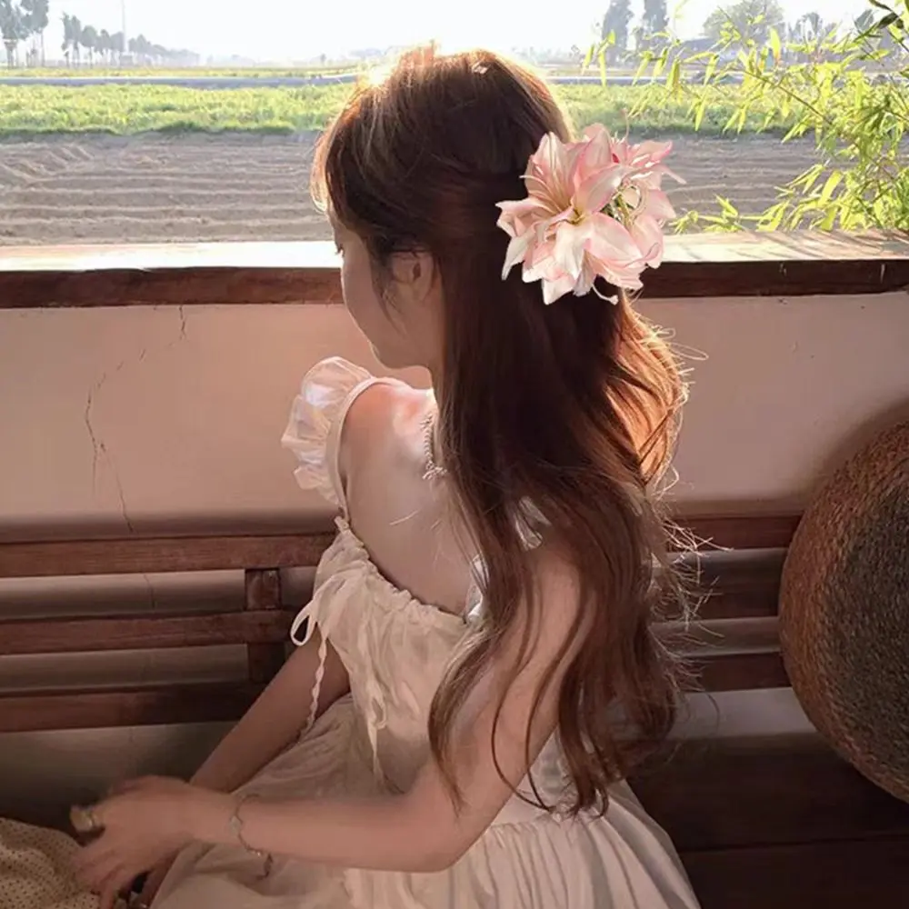 Korean Style Simulation Flowers Hair Claw Elegant Ponytail Holder Floral Shark Clip Colorful Fairy Hair Crab Clip Beach
Korean Style Simulation Flowers Hair Claw Elegant Ponytail Holder Floral Shark Clip Colorful Fairy Hair Crab Clip Beach
