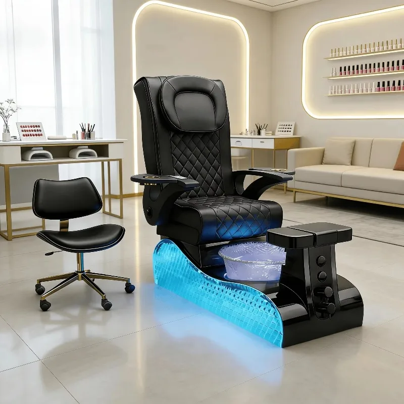 Salon Reclining Manicure Pedicure Chair Luxury Light Surfing Massage Foot Pedicure Spa Chair with Led
Salon Reclining Manicure Pedicure Chair Luxury Light Surfing Massage Foot Pedicure Spa Chair with Led