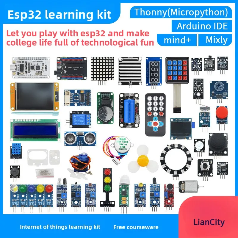 ESP32Development Board IoT BluetoothwifiRemote Control Module Starter KitmicropythonProgramming
ESP32Development Board IoT BluetoothwifiRemote Control Module Starter KitmicropythonProgramming