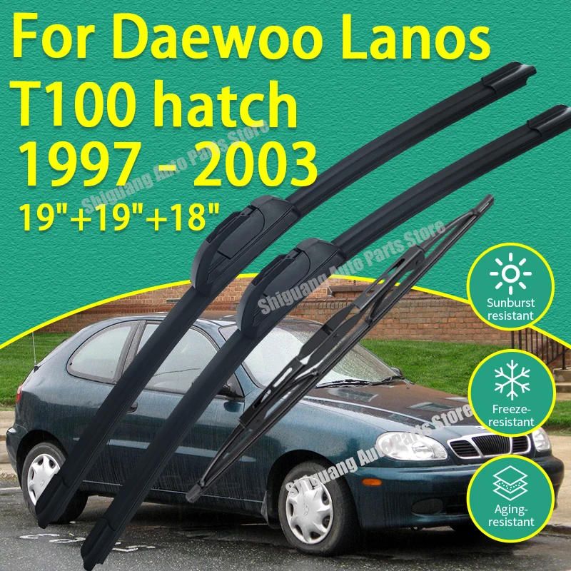 Front Rear Silicone Coating Wipers for Daewoo Lanos T100 hatch 1997 - 2003 Car Wiper Windshield Windscreen Blades Accessories
Front Rear Silicone Coating Wipers for Daewoo Lanos T100 hatch 1997 - 2003 Car Wiper Windshield Windscreen Blades Accessories