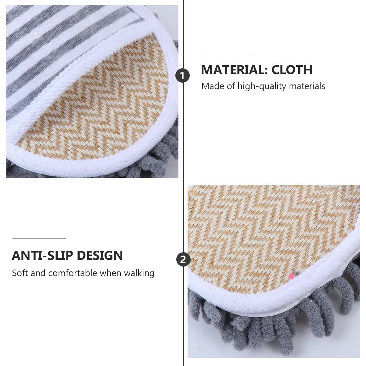 1 Pair Microfiber Floor Cleaning Mop Slippers Household Lightweight Non-Slip Indoor Outdoor All Season Unisex Men Women Cloth
1 Pair Microfiber Floor Cleaning Mop Slippers Household Lightweight Non-Slip Indoor Outdoor All Season Unisex Men Women Cloth