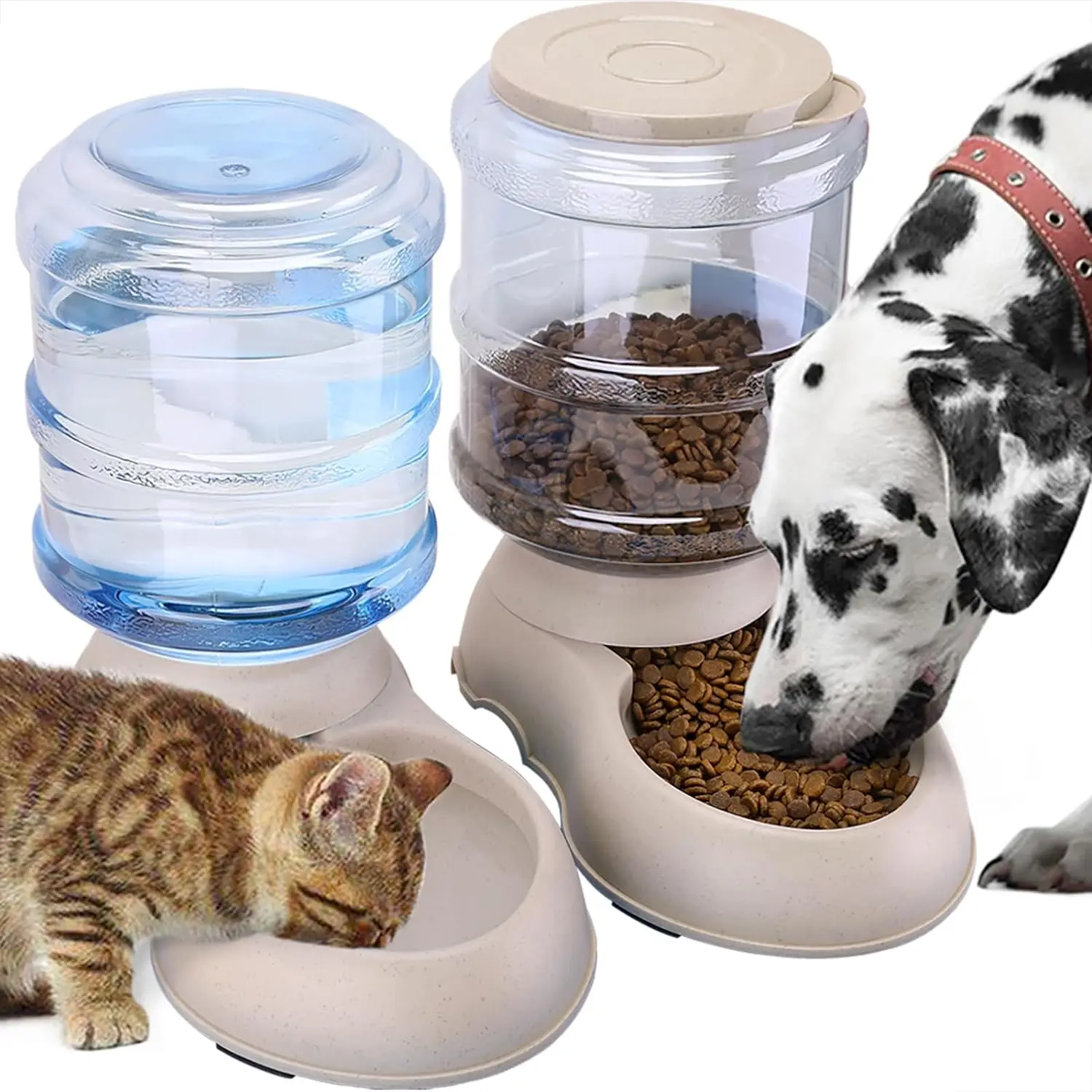 2 Pack Automatic Cat Feeder and Water Dispenser in Set Gravity Food Feeder and Waterer Pet Food Bowl Big Capacity 1 Gallon X 2
2 Pack Automatic Cat Feeder and Water Dispenser in Set Gravity Food Feeder and Waterer Pet Food Bowl Big Capacity 1 Gallon X 2