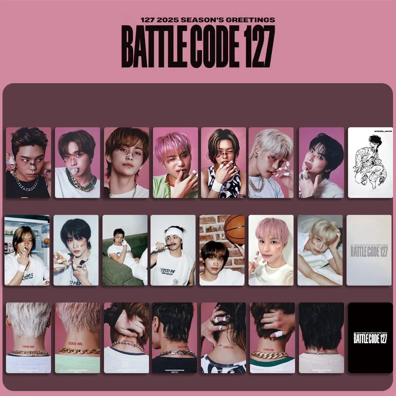 8Pcs/Set KPOP 127 Idol LOMO Cards 2025 Season Greetings Desk Calendar CardTaeyong YUTA Mark Renjun HD Photo Fans Collections Gi
8Pcs/Set KPOP 127 Idol LOMO Cards 2025 Season Greetings Desk Calendar CardTaeyong YUTA Mark Renjun HD Photo Fans Collections Gi