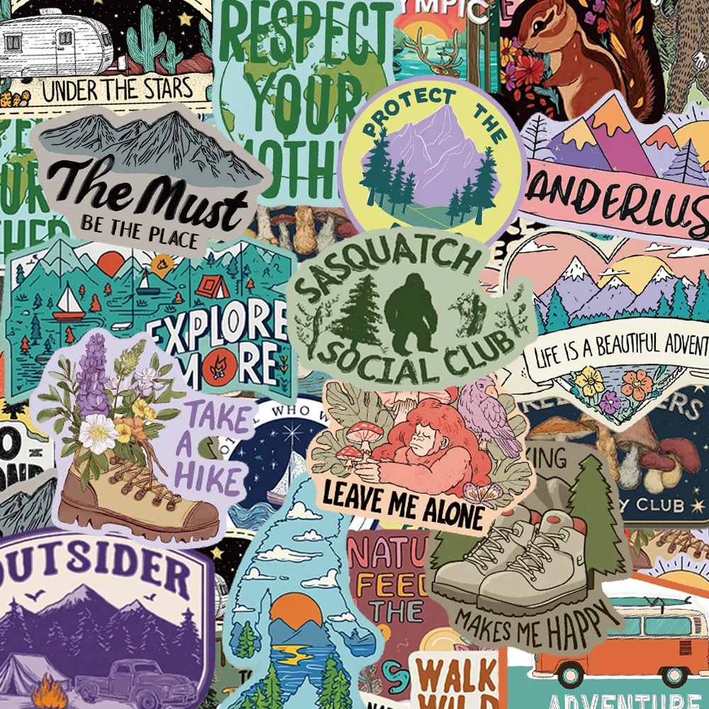 10/30/50pcs Cartoon Outdoor Nature Stickers Wild Hiking Adventure Decals DIY Skateboard Phone Luggage Cool Graffiti Sticker Pack
10/30/50pcs Cartoon Outdoor Nature Stickers Wild Hiking Adventure Decals DIY Skateboard Phone Luggage Cool Graffiti Sticker Pack