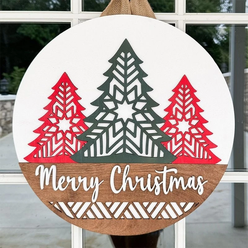 Christmas 3D Wood Products Wood Hanging Sign Round Multi-functional Door Hanging Sign Wall Hanging Decorations
Christmas 3D Wood Products Wood Hanging Sign Round Multi-functional Door Hanging Sign Wall Hanging Decorations