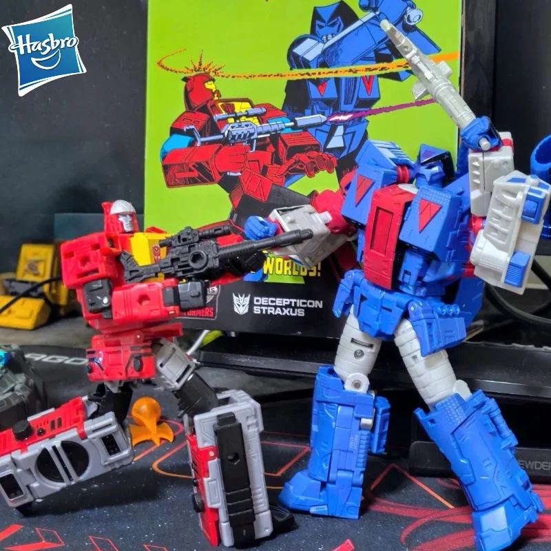 【IN STOCK】Hasbro Transformable toys Generations Comic Edition Leader Decepticon Straxus Action Figure Robot Toy Collect Gift
【IN STOCK】Hasbro Transformable toys Generations Comic Edition Leader Decepticon Straxus Action Figure Robot Toy Collect Gift